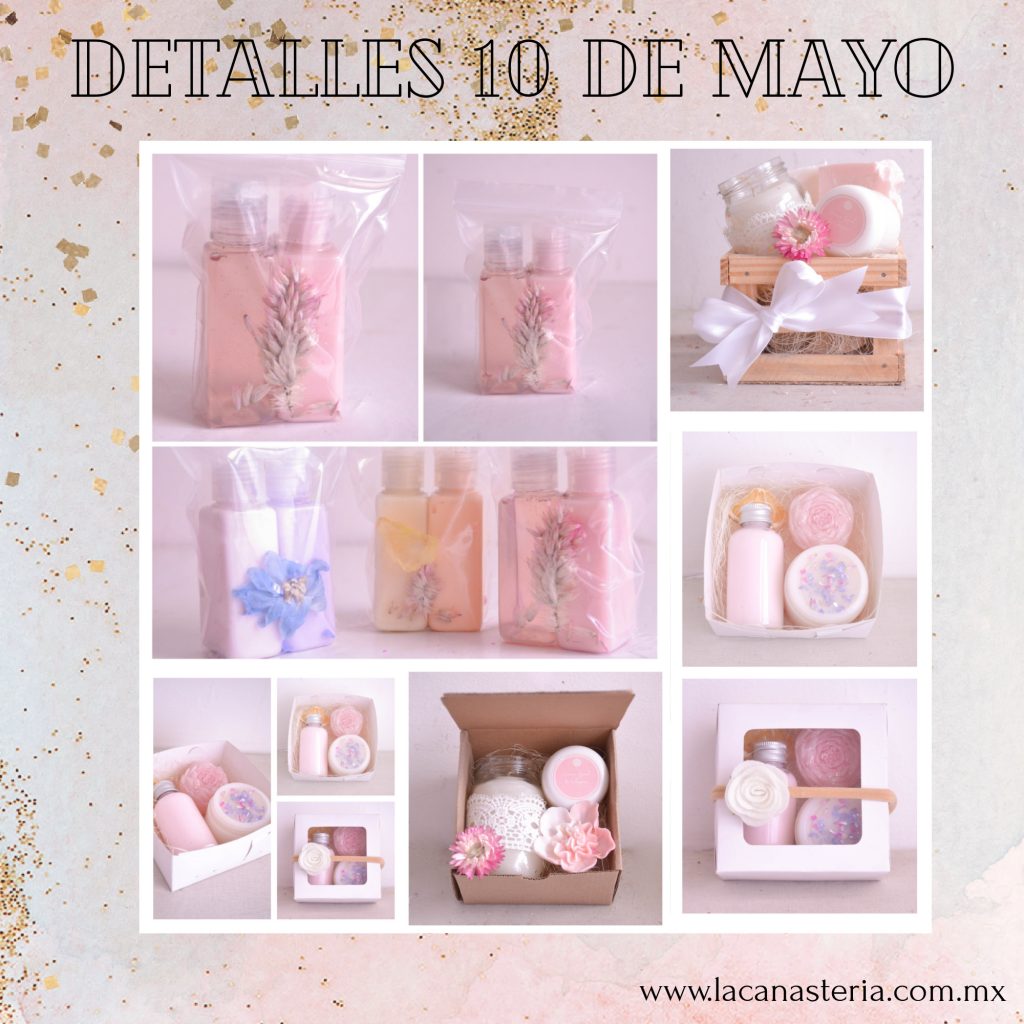 Collage de regalos corporativos para el día de las Madres 10 de Mayo La canastería