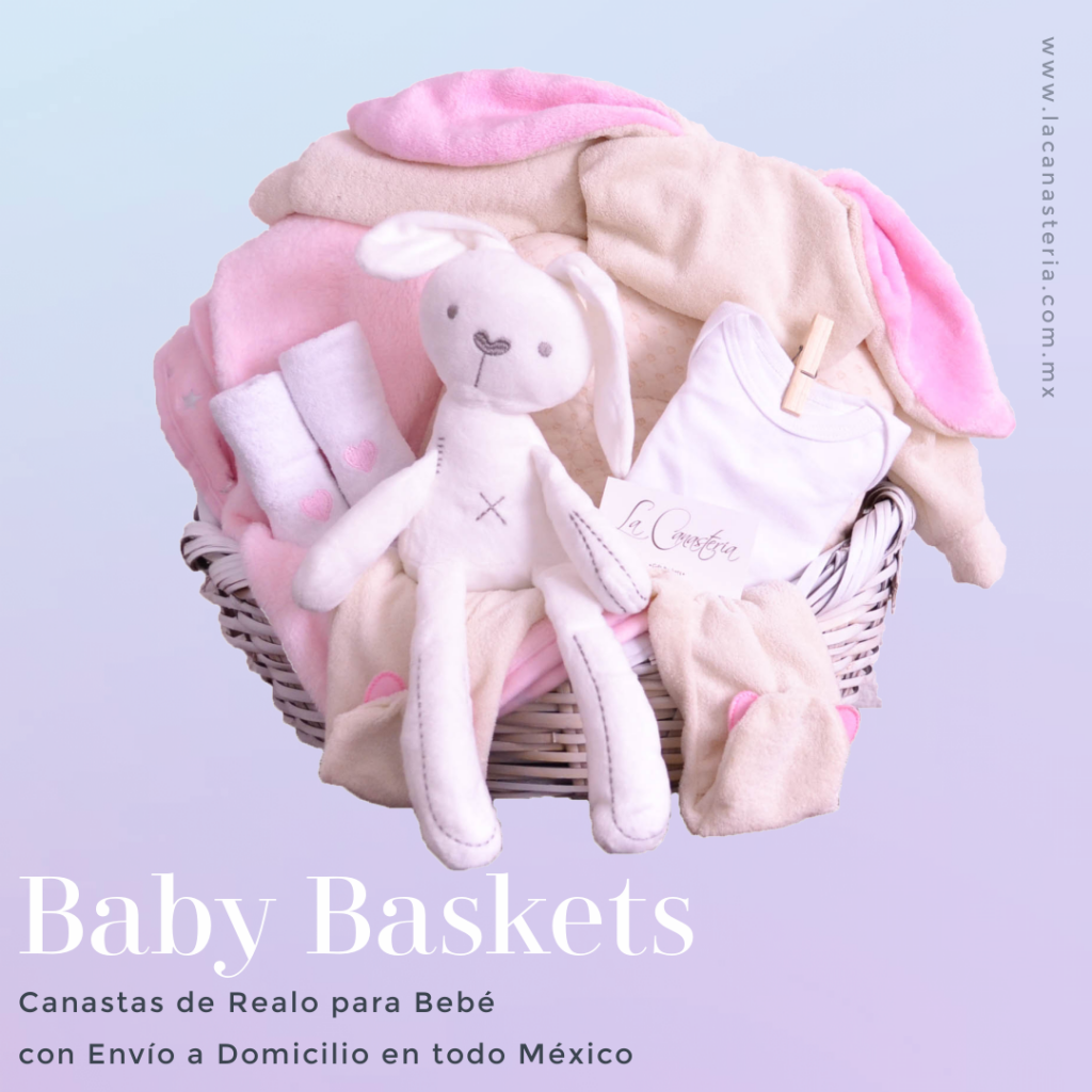 Canastas de regalo finas para bebé con envío a domicilio en todo México