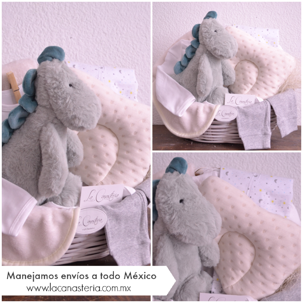 Finos regalos para Bebé de Dinosaurio como peluches y ropita fina