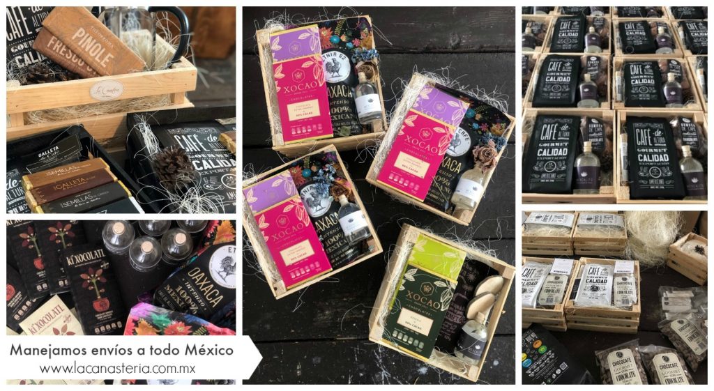 Padrísimas cajas de regalo ideales para regalos corporativos con kits de café y chocolates 100% Mexicanos