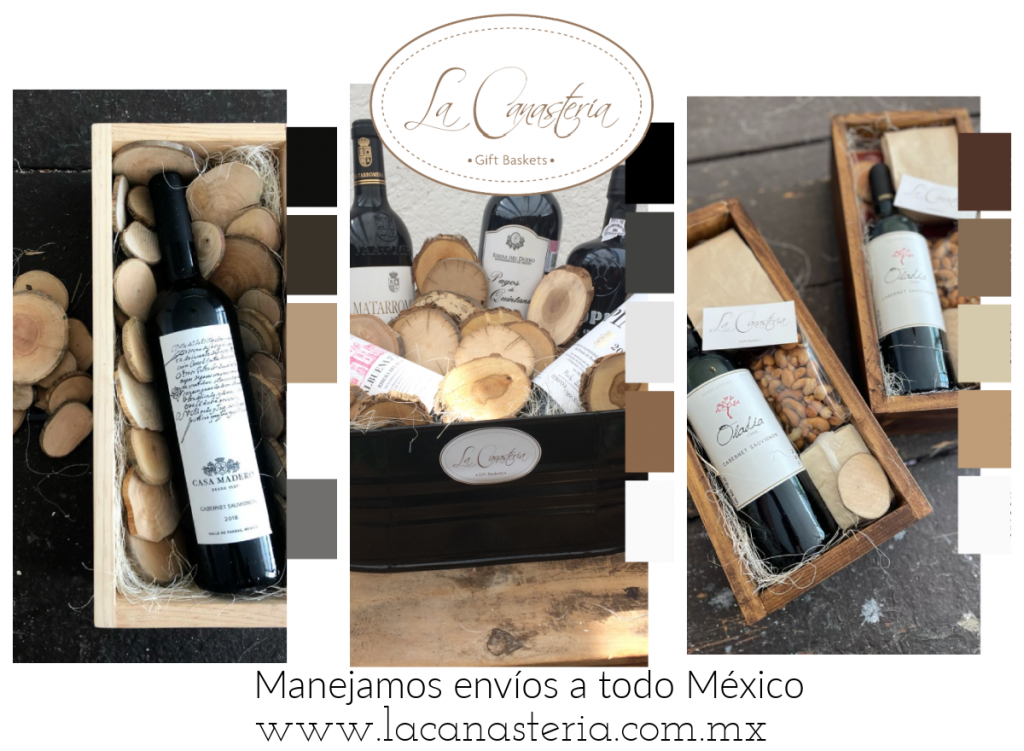 Cajas de Regalo y Arreglos de Vino para empresas La Canastería México Df Cdmx