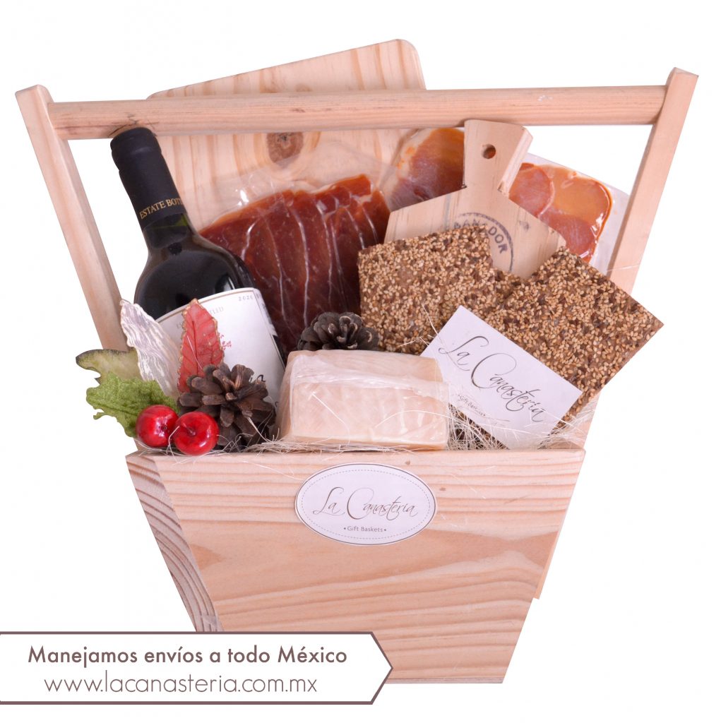 Arcones Navideños Finos La Canatería con Vino y Productos Gourmet