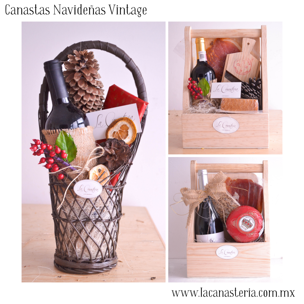 Canastas y Arcones Navideños con diseño vintage La Canastería