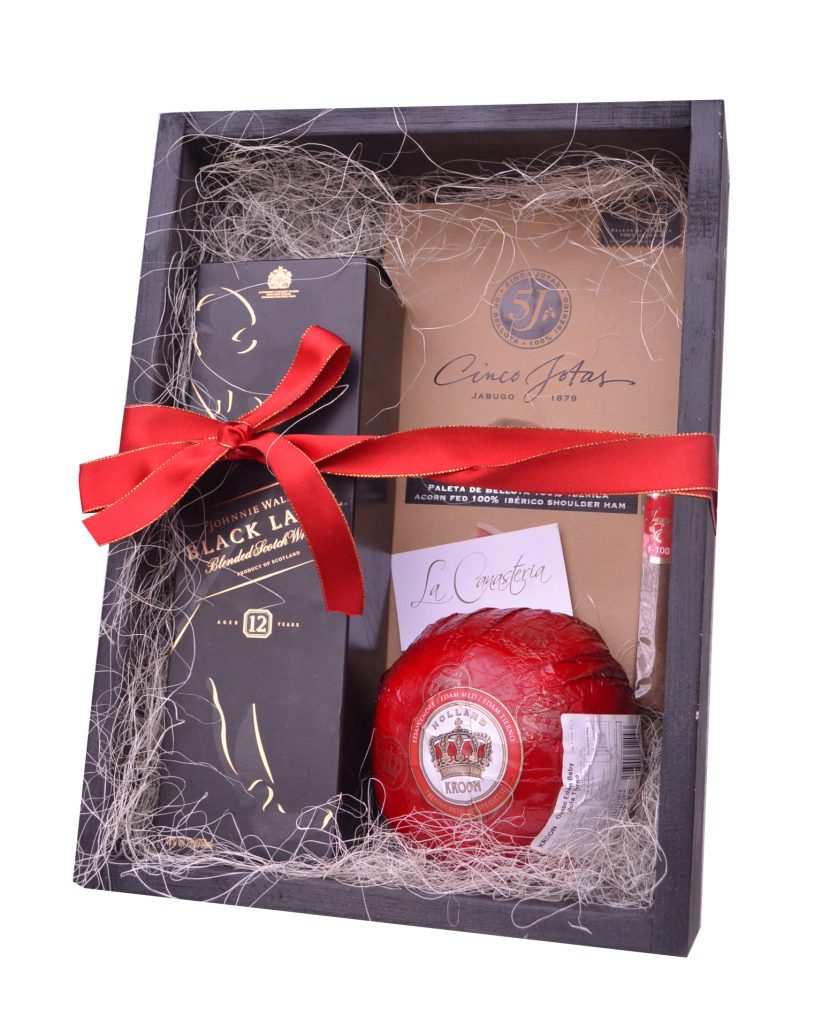 Cajas de regalo y arcones con whiskey 2022 con fino diseño navideño