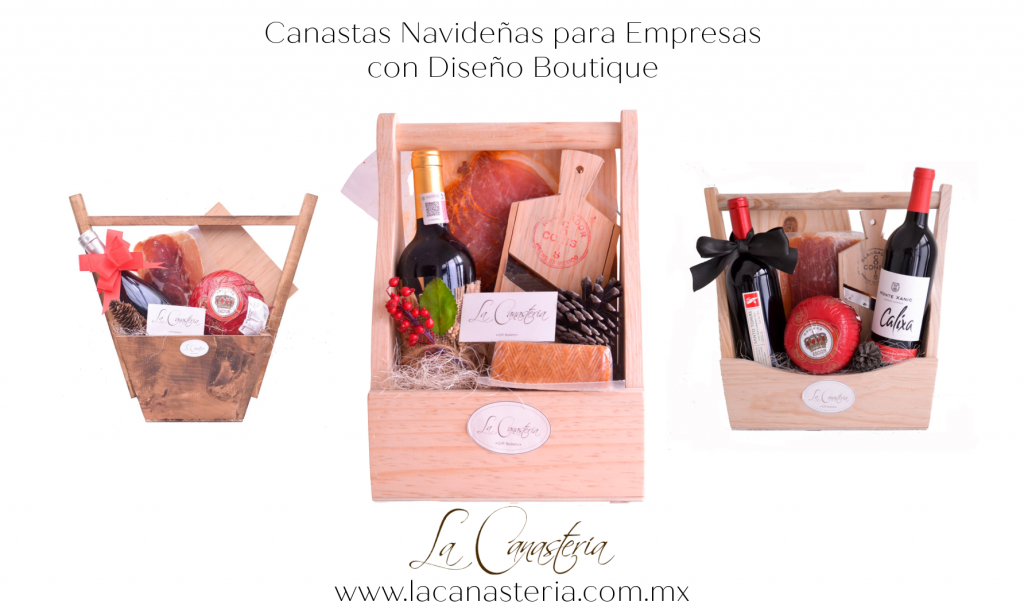 Finos arcones y elegantes canastas navideñas para regalos en empresas navidad 2022