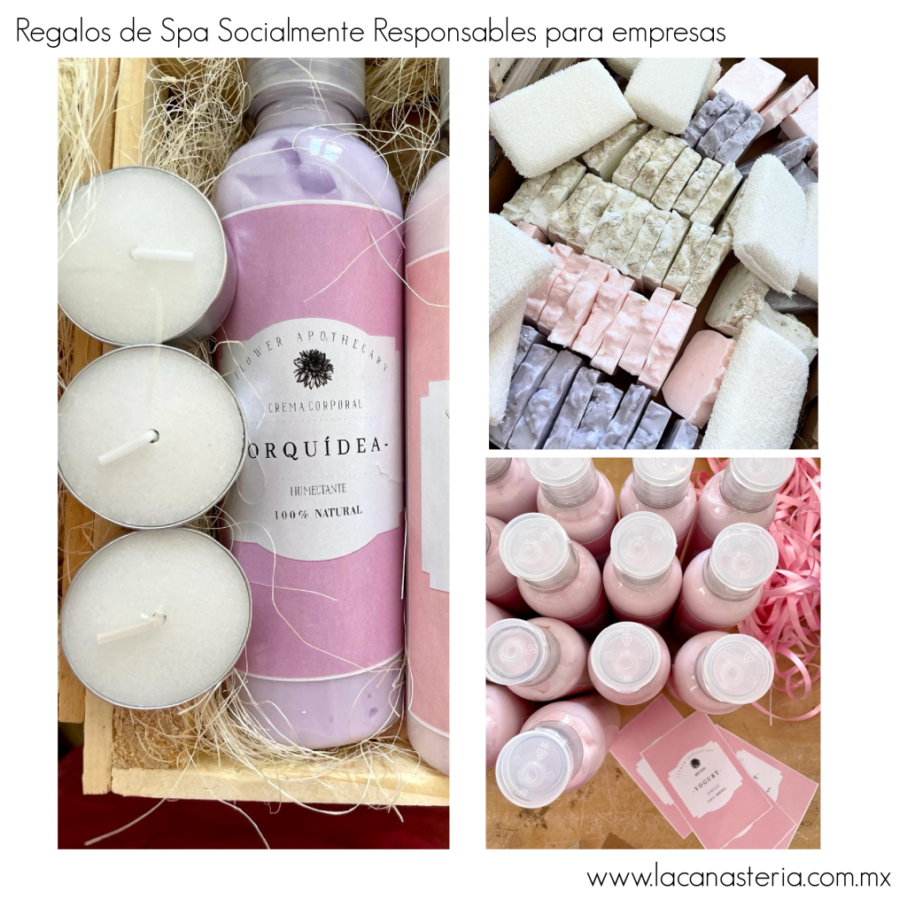 Regalos 10 de Mayo para emrpesas con kits de spa para mujer la canasteria