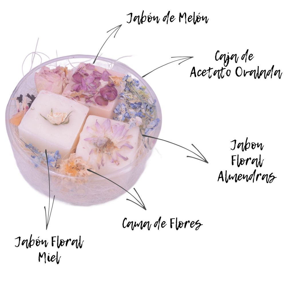 Cajsa de regalo con jabones para detalles del día de las madres 10 de mayo df la canasteria