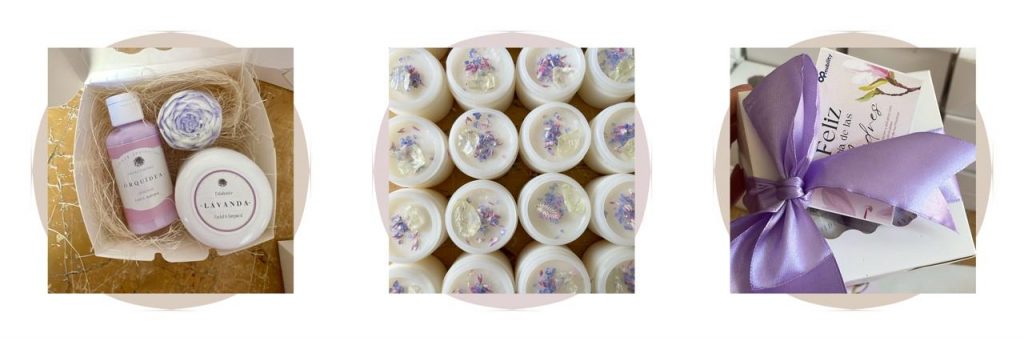 Caja de regalo con kit de spa para detalles en empresas