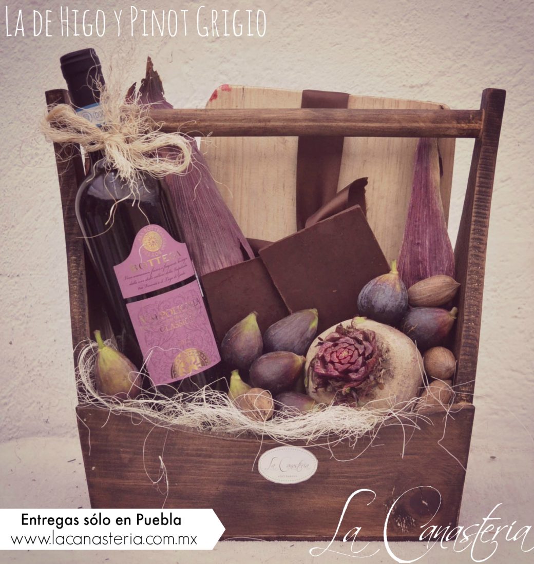 Elegante arreglo de fruta para regalo: Higo y Tinto - La Canastería Blog