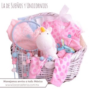Canastas de regalo para bebé originales para niña