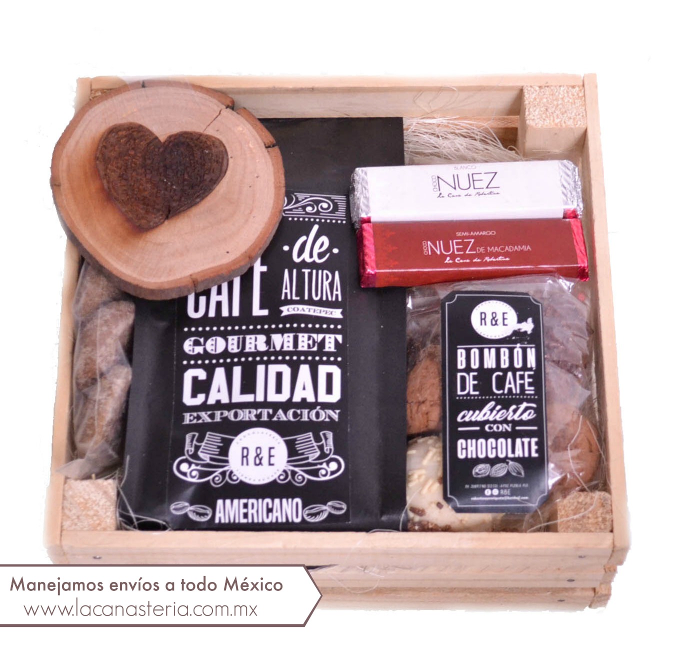 Caja con 5 Bombones / Chocolates para regalos empresariales