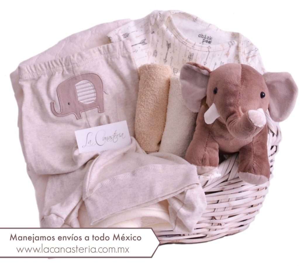 Hermosas canastas de regalo finas para recién nacido con enviós a todo México
