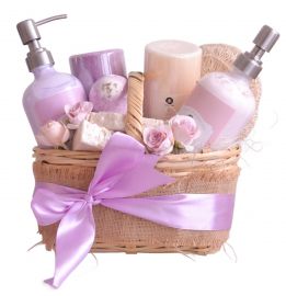 Canastas de regalo de lavanda y vainilla