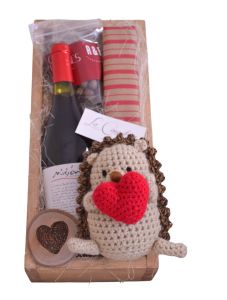 14 de Febrero La Canastería: Bellísimas y finas cajas de regalo con vino tino y hermoso peluche artesanal