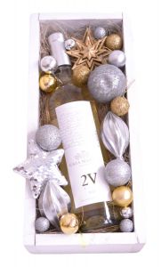 Arreglos navideños casa Madero: 2V para amantes de vino blanco