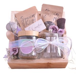 Cajas de Regalo con Kit de Té: Lavanda