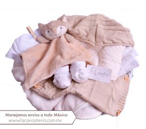The Little Fox Baby Basket: Neutral