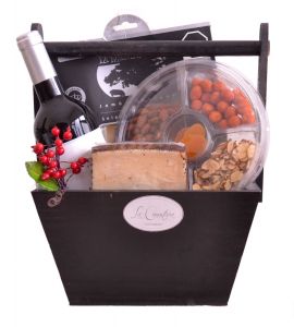 Canastas Navideñas con Vino y Queso 2025