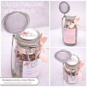 El Frasco de Té Hermético con Tisana Gourmet e Infusor Metálico