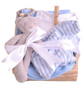 Gift Box para Bebé Niño con tierna temática Baby Blue y envíos a todo México