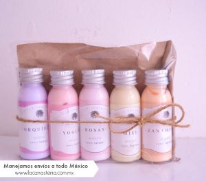 Regalos para empresas spa: Hermoso y fino kit de regalo con degustación de cremas artesanales mexicanas de increíble calidad