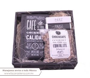 Regalos navideños para empresas 100% Mexicanos libres de alcohol con café y chocolates gourmet