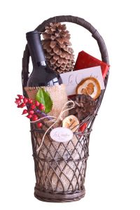 Arreglos de vino navideños económicos y finos para empresas con enviós a todo México