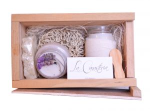 Kit de Spa para Empresas: La cajita exfoliante de lavanda 