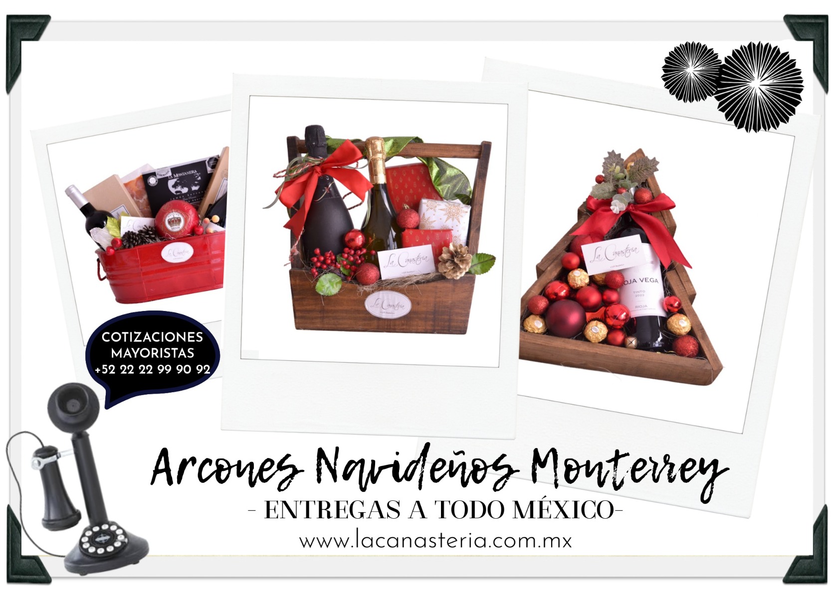 ARCONES NAVIDEÑOS ORIGINALES EN MONTERREY LA CANASTERÍA