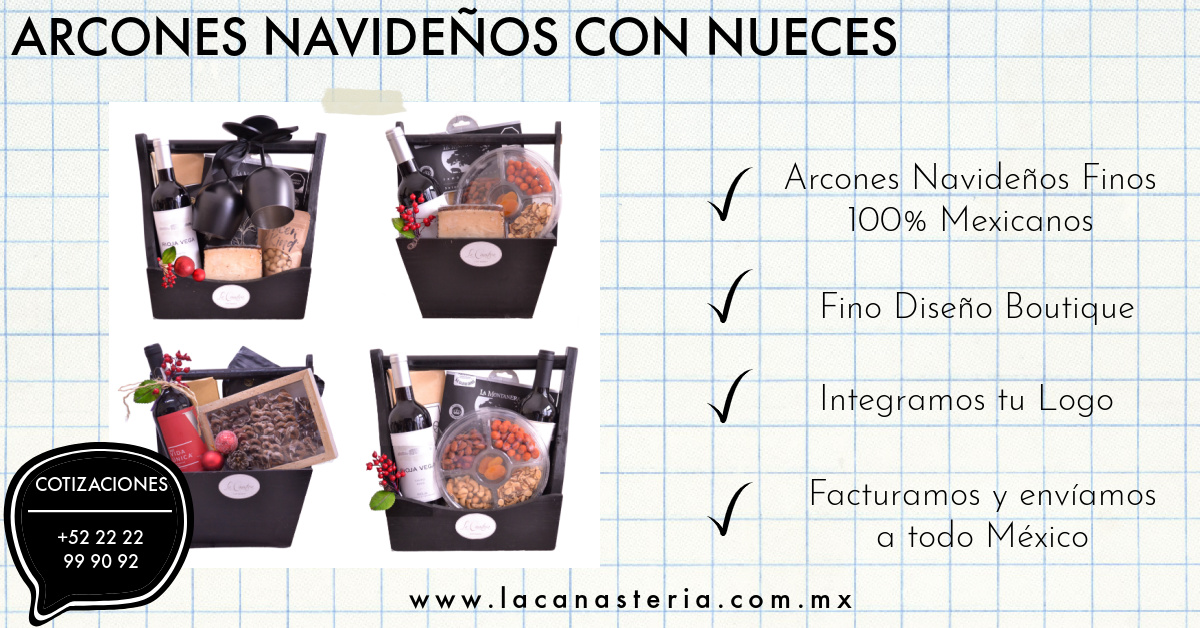 CATÁLOGO DE ARCONES NAVIDEÑOS CON VINO Y NUECES