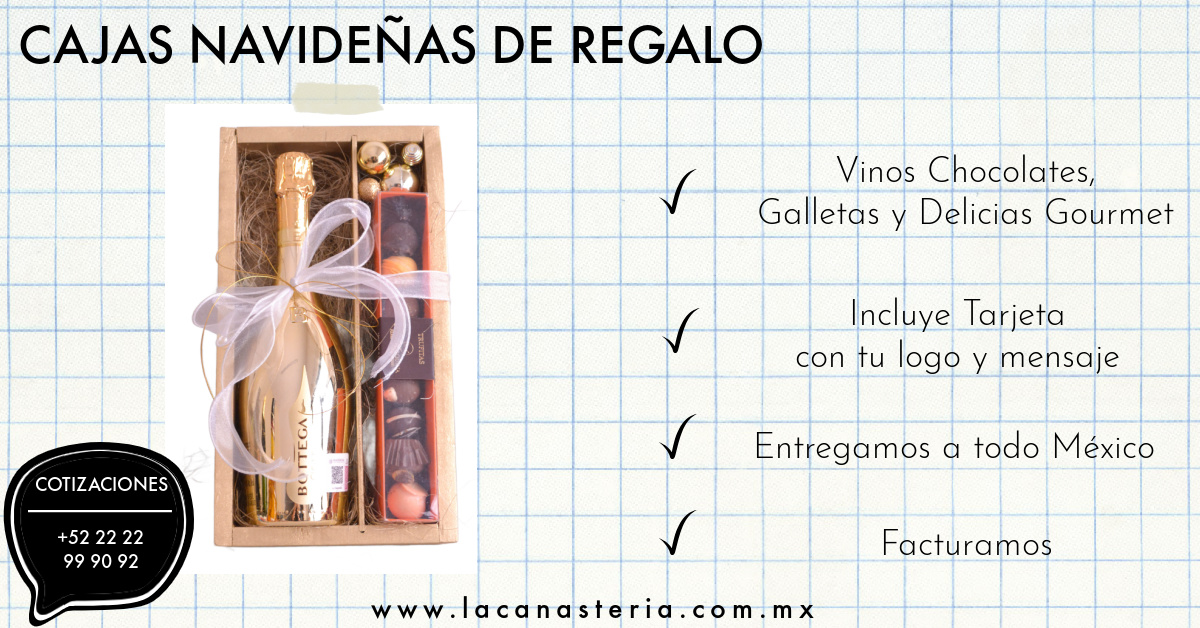 CAJAS NAVIDEÑAS ELEGANTES PARA REGALOS EN EMPRESAS CDMX DF PUEBLA