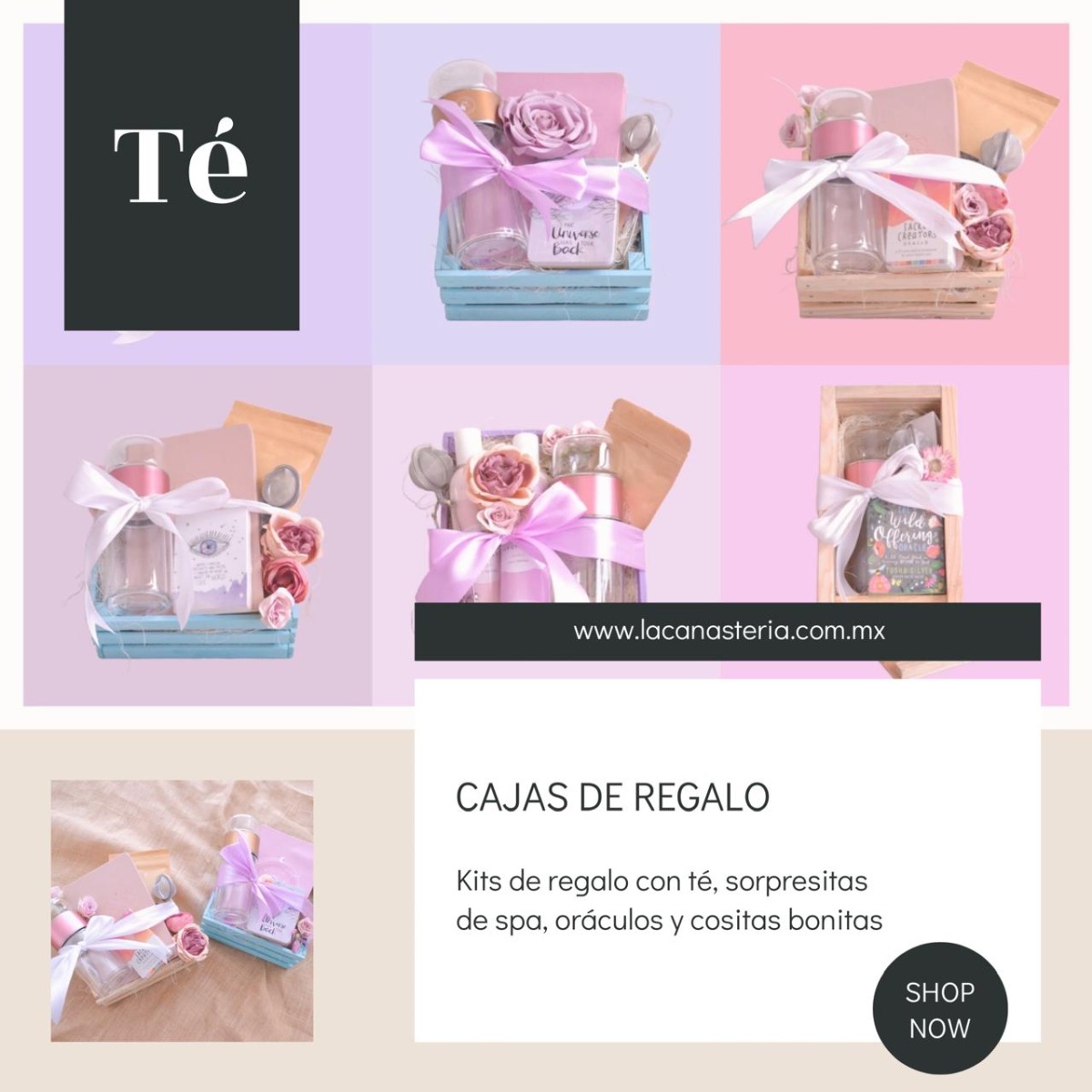 Cajas de regalo de té y spa