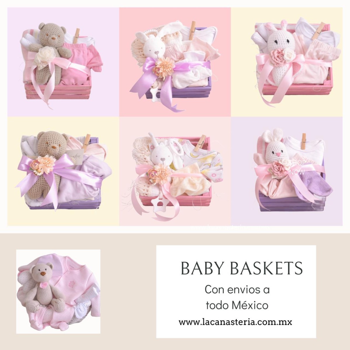 KITS DE REGALO PARA NACIMIENTO DE BEBÉ LA CANASTERÍA