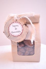 La Bolsita de Chocolates con Rodaja de Madera