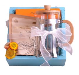 Cajas con kit de café para regalos