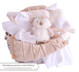 The Luxury Owl Baby Basket: Neutrals