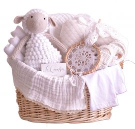 Canastas elegantes para bebé de La Canastería con fino diseño boutique y envío a todo México