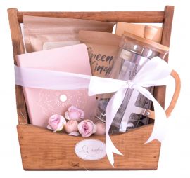 Canastas de regalo para mujer con café : Journal de Gratitud