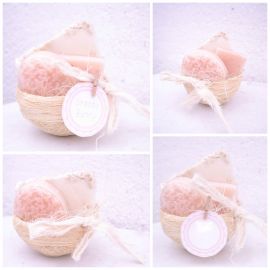 Hermoso y delicioso kit de jabones artesanales con increíble presentación en nidito artesanal