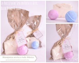 La Bolsita de Spa en Rosa o Azul: Bath Bomb