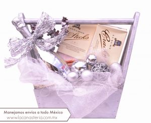 The Sparkling Wine Basket: In Silver