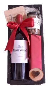 Cajas con Tinto & Chocoaltes: Monteabellón & Almendras Trufadas