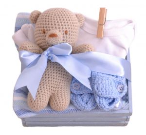 La de Baby Knits: Azul Cielo