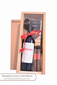cajas de regalo navideñas, arcones navideños con vino, chocolates