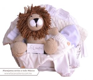 Canastas de regalo originales para Bebé con finos tesoros y envíos a todo México! 