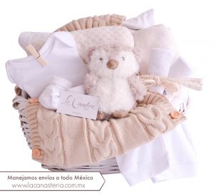 The Luxury Owl Baby Basket: Neutrals 