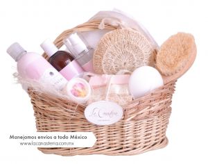 Canastas de regalo cumpleaños con preciosa temática de spa 100% mexicana