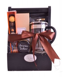 Canastas de regalo con trufas de chocolate exquisitas