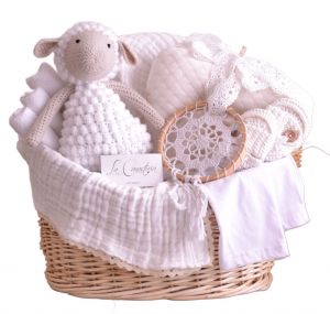 Canastas elegantes para bebé de La Canastería con fino diseño boutique y envío a todo México
