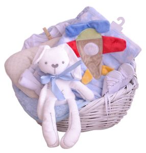 Canastas bonitas para bebé perfectas para regalo del corazón